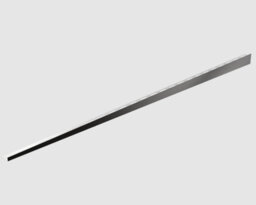 Ilcom Sloped Left Floor Shower Profile Lkl 11mm X 1200mm X 0.6mm Black Brushed Stainless Steel - thumbnail 3