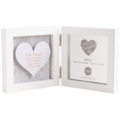 Best Friend Sentimental Heart Photo Frame Lovely Gift - image 1