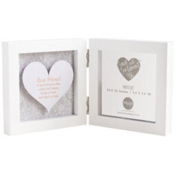 Best Friend Sentimental Heart Photo Frame Lovely Gift - thumbnail 1