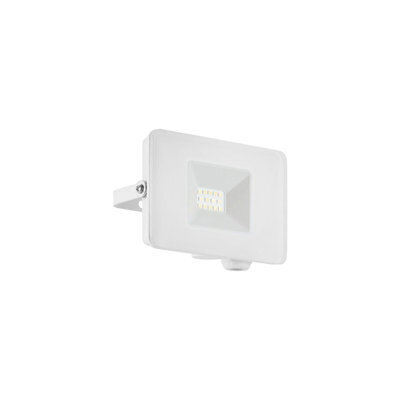 Adjustable 10W Ip65 Outdoor Wall Flood Light - Built-In Led Porch Lamp In White - image 1