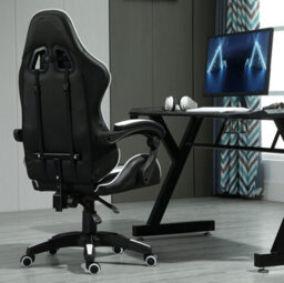 Mcc Direct Gaming Chair Computer Chair With Tilt And Swivel Function Office Chair A White - thumbnail 6