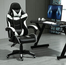 Mcc Direct Gaming Chair Computer Chair With Tilt And Swivel Function Office Chair A White - thumbnail 1