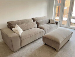 Stratus Interiors Modular Sofa Sloane Chunky Upholstered Soft Velvet Full Back Cushions - 3 Seater - thumbnail 7