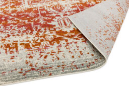 Traditional Orange Rug, Floral Bedroom Rug, Stain Resistant Diningroom Rug, Easy To Clean Rug-200Cm X 290Cm - thumbnail 4