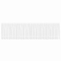 Berkfield Curtains With Curtains Floral White 600 X 100 Cm Polyester - thumbnail 2