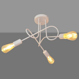 Luminosa Lighting Luminosa Oxford Multi Arm Semi Flush Ceiling Light White 50Cm - thumbnail 2