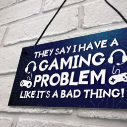 Red Ocean Game Zone Sign Playstation Xbox Player Retro Plaque Bedroom Sign Gift For Son - thumbnail 7