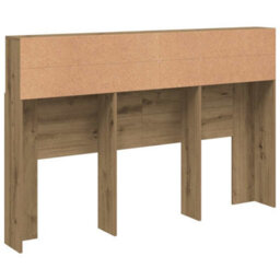 Berkfield Headboard Cabinet Artisan Oak 160X19X103.5 Cm Engineered Wood - thumbnail 6