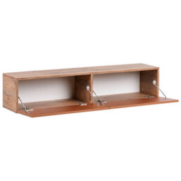 Beliani Wall Mounted Tv Stand Gladstone Red - thumbnail 5