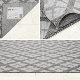 Homeart Outdoor Rugs Easy Cleaning Area Rugs For Balcony,garden,picnic,uv Weather Resistant  D.grey Cream,80X150 - thumbnail 6