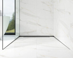 Ilcom Sloped Right Floor Shower Profile Lsp 12mm X 1200mm  Black Brushed Stainless Steel - thumbnail 3