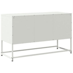 Berkfield Tv Cabinet White 100.5X39X60.5 Cm Steel - thumbnail 8