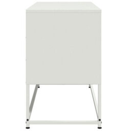 Berkfield Tv Cabinet White 100.5X39X60.5 Cm Steel - thumbnail 7