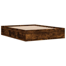 Berkfield Bed Frame Smoked Oak 160X200 Cm - thumbnail 8