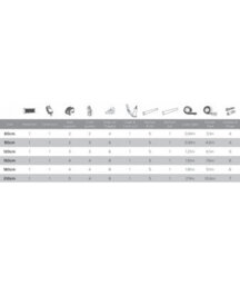 Aluminium Corded Roman Blind Kit (210Cm Drop) 50Cm - thumbnail 2