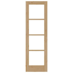 "Berkfield Interior Door With Glass ""orkdal"" 61X198,5X4 Cm Solid Wood Pine" - thumbnail 6