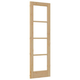 "Berkfield Interior Door With Glass ""orkdal"" 61X198,5X4 Cm Solid Wood Pine" - thumbnail 2