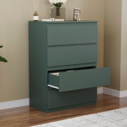 Lassic Vida Designs Denver Green 4 Drawer Chest Of Drawers (H) 960mm (W) 700mm (D) 400mm - thumbnail 6