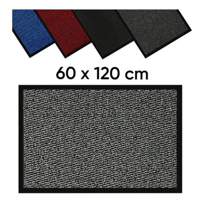 Barrier Mat 60 X 120 Cm Silver Anti-Slip Waterproof Door Mat - image 1