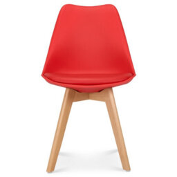 Bravich Rocco Tulip Dining Chair - Red - Set Of 2 - thumbnail 4