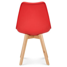 Bravich Rocco Tulip Dining Chair - Red - Set Of 2 - thumbnail 8