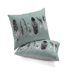 Gc Gaveno Cavailia Downy Dreams Duvet Cover Bedding Set Duck Egg Single 2Pc With Reversible Geometric Printed Quilt Cover - thumbnail 4