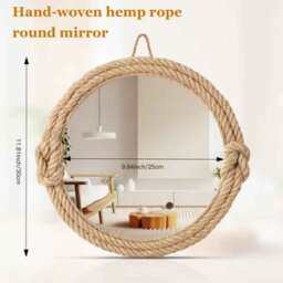 Nordic Hanging Mirror Wall Decoration For Living Room And Bedroom - thumbnail 2