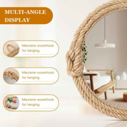 Nordic Hanging Mirror Wall Decoration For Living Room And Bedroom - thumbnail 3