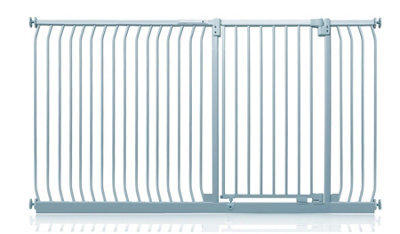Safetots Extra Tall Elite Safety Gate, 198Cm - 207Cm, Matt Grey, Extra Tall 96.8Cm In Height, Pressure Fit Stair Gate - image 1