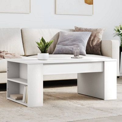 Berkfield Coffee Table White 102X55X42 Cm Engineered Wood - image 1