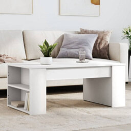Berkfield Coffee Table White 102X55X42 Cm Engineered Wood - thumbnail 1