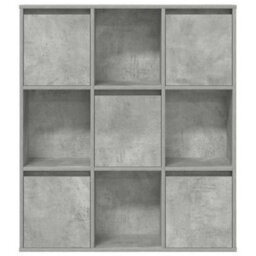 Berkfield Bookcase Concrete Grey 89X24X101.5 Cm Engineered Wood - thumbnail 4