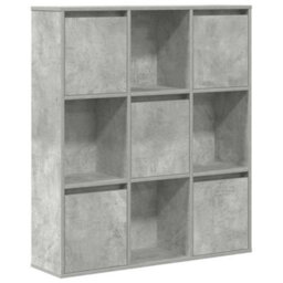 Berkfield Bookcase Concrete Grey 89X24X101.5 Cm Engineered Wood - thumbnail 2