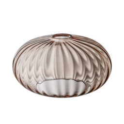 Industville Chelsea Textured Glass Round Pendant Light - 10 Inch, Ribbed Glass Shade - thumbnail 3