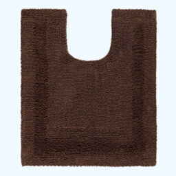 Homescapes Luxury Reversible Cotton Bath Mat Set - Chocolate - thumbnail 3