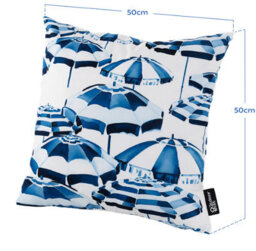 Hayward 50 X 50Cm Outdoor Cushion, Parasol Party Classic Square Design, Shower-Resistant Square Cushion For Garden & Patio - thumbnail 2