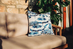 Hayward 50 X 50Cm Outdoor Cushion, Parasol Party Classic Square Design, Shower-Resistant Square Cushion For Garden & Patio - thumbnail 3