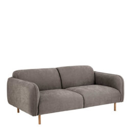 Wyld Haus Cambridge 2.5 And 3-Seater Sofa Set In Dusty Brown Fabric With Oak Base - thumbnail 2
