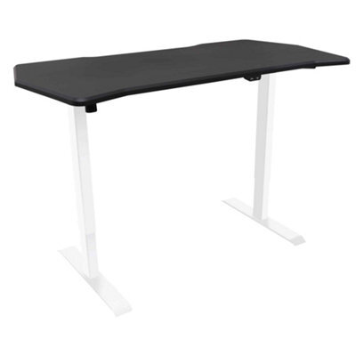 Dellonda Height-Adjust Electric Sit & Stand Gaming Desk - Carbon Fibre Desktop - image 1