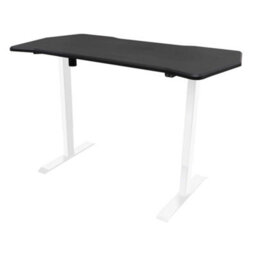 Dellonda Height-Adjust Electric Sit & Stand Gaming Desk - Carbon Fibre Desktop - thumbnail 2