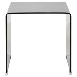 Beliani Set Of 2 Side Tables Kendall Tempered Glass Black - thumbnail 6
