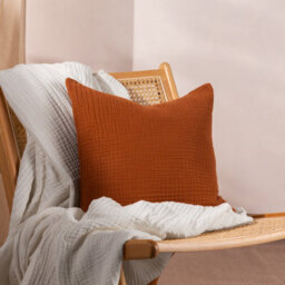 Yard Lark Muslin Cotton Feather Filled Cushion - thumbnail 5