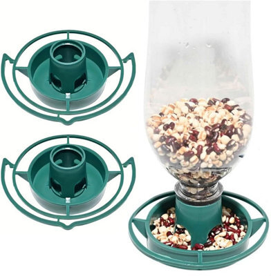2-Pack Bottle Top Bird Feeder Kit, Converts Drink Bottles Into Hanging Seed Feeders - image 1