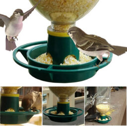 2-Pack Bottle Top Bird Feeder Kit, Converts Drink Bottles Into Hanging Seed Feeders - thumbnail 4
