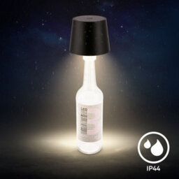 Briloner Black Bottle Light Usb Rechargeable Table Lamp Dimmable Touch Cordless Outdoor - thumbnail 6