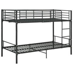 Berkfield Bunk Bed Black Metal 90X200 Cm - thumbnail 2