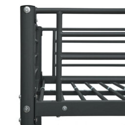 Berkfield Bunk Bed Black Metal 90X200 Cm - thumbnail 5