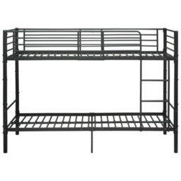 Berkfield Bunk Bed Black Metal 90X200 Cm - thumbnail 3