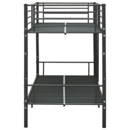 Berkfield Bunk Bed Black Metal 90X200 Cm - thumbnail 4