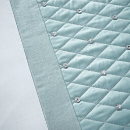 Catherine Lansfield Bedding Sequin Cluster Duvet Cover Set With Pillowcase Duck Egg Blue - thumbnail 3